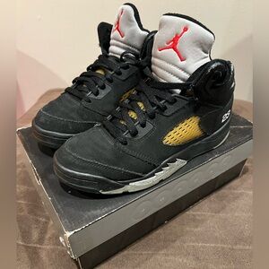 2006 Nike Air Jordan 5 Retro Black Metallic (PS) Size 2.5Y